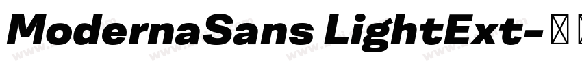 ModernaSans LightExt字体转换